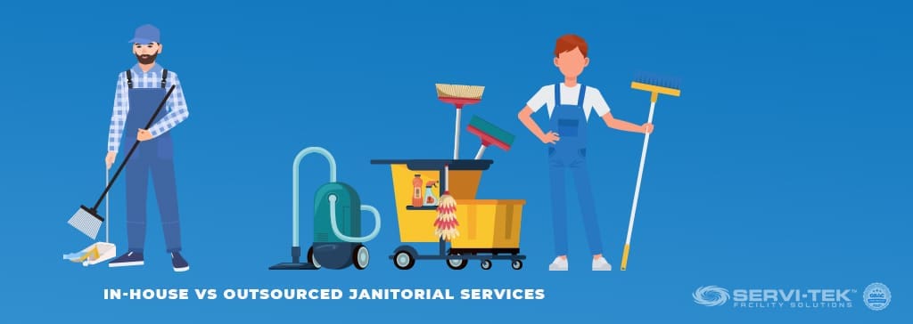 In-house vs outsourced janitorial services