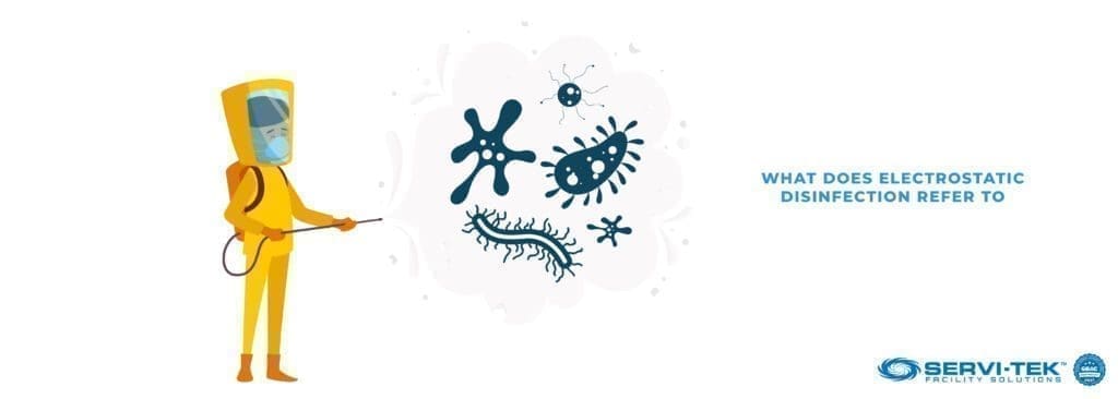What does electrostatic disinfection refer to?