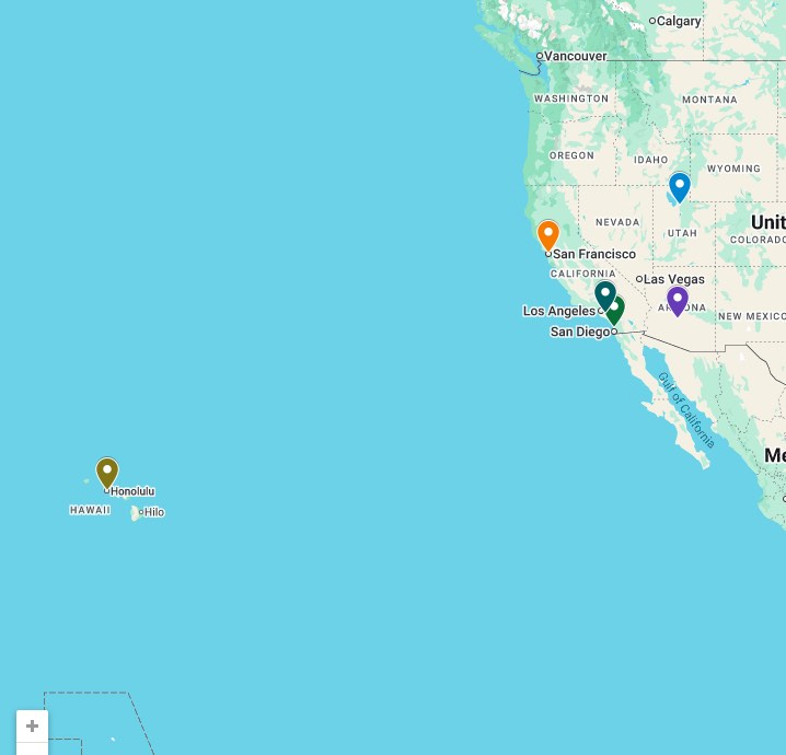 Map of Servi-Tek office locations